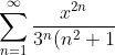 \sum_{n=1}^\infty\frac{x^{2n}}{3^n(n^2+1)}
